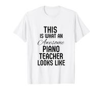 Apreciación del Profesor de música de Piano por Parte del estudi Camiseta gráfica económica