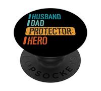 Apreciando al Devoto Esposo, papá, Protector, héroe PopSockets PopGrip Adhesivo
