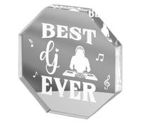 Apreciation Gifts Award for DJ - Thank You Disc Jockey Gifts - Placa acrílica de música Deejay, accesorios de escritorio para cumpleaños, día de Acción de Gracias