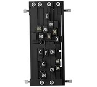 Aprenda guitarra, prensador de acordes de guitarra Entrenador de acordes rápido y preciso con instrucciones y partitura Entrenador de fácil instalación con vertical para principiantes
