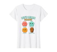 Aprendamos Formas Mi Mamá Se Ha Gone Gracioso Desquiciado Meme Sátira Camiseta gráfica económica, Mujer, Blanco, S