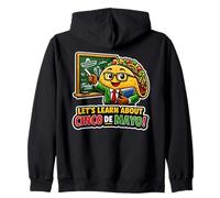 Aprendamos sobre el Taco Divertido Maestro del Cinco de Mayo Sudadera con Capucha