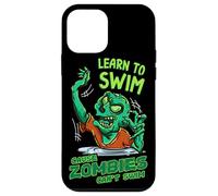 Aprende a nadar porque los zombies no pueden nadar Carcasa para iPhone 12 mini