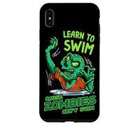 Aprende a nadar porque los zombies no pueden nadar Carcasa para iPhone XS Max