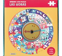 Aprende las horas con el panda (Aprende con puzles)