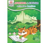 Aprender a dibujar animales bonitos: libro de actividades en casa niños - aprender a dibujar paso a paso - como dibujar animales - dibujos para colorear niños - actividades verano - pasatiempos niños