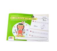 Aprender a escribir | Editorial GEU - Cuadernos de Iniciación a la Escritura 1 | El Caminito de las Letras - Pauta destacada 8 mm - Letras 1: Vocales