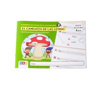 Aprender a escribir | Editorial GEU - Cuadernos de Iniciación a la Escritura 2 | El Caminito de las Letras - Pauta destacada 6 mm - Letras 2: Vocales ... m, s (Cuaderno de iniciación a la escritura)