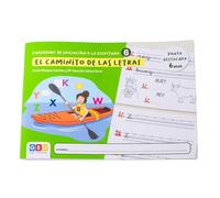 Aprender a escribir | Editorial GEU - Cuadernos de Iniciación a la Escritura 6 | El Caminito de las Letras - Pauta destacada 6 mm - Letras 6: y, x, k, w, z