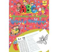 Aprender a Escribir Letras y Números: Libros en español: para niños, letras mayúsculas y minúsculas con ilustraciones; Dibujos de página completa para colorear, números, palabras y frases