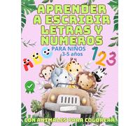 Aprender a escribir letras y numeros para niños 3-5 años: cuaderno de caligrafía para niños pequeños,repasar las letras mayusculas y minusculas,libro ... geometricas, y contar con las manos