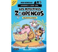 Aprender a leer con... Los Detectives Zoopencos 5. Malapata la pirata: En letra MAYÚSCULA para aprender a leer (libros para niños a partir de 5 años). Elige tu propia historia