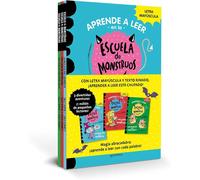 Aprender a leer en la Escuela de Monstruos - Pack con los libros 1-8 (¡incluye un regalo!): En letra MAYÚSCULA (libros para niños a partir de 5 años) (Montena)