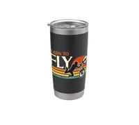 Aprender a volar Retro Ama Bicicleta Deportes Extremos BMX Racing Vaso térmico de acero inoxidable de doble pared