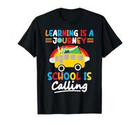 Aprender es un Viaje La Escuela está Llamando a la Escuela Motivacional Camiseta