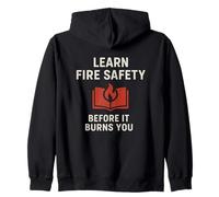 Aprender Seguridad contra Incendios | Concientización de Seguridad Motivacional de Sudadera con Capucha