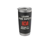 Aprender Seguridad contra Incendios | Concientización de seguridad motivacional de Vaso térmico de acero inoxidable de doble pared