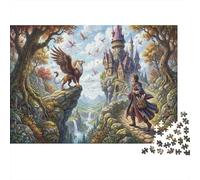 Aprendiz del Castillo Mágico Puzzle De Madera 500 Piezas Adultos Y Niños,Regalo Ideal,Madera,Anti-estrés,Deco Pared,Rompecabezas,14 Años+,Relax,Desafío,Reto,Educativo (52x38cm)