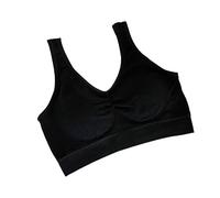 Aprendizaje adulto sujetador de látex con gorras fijas, simple y casual, de gran tamaño, para mujeres, suave y respetuoso con la piel, cómodo para el cuerpo. Leggings técnicos, Le Noir, B