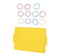 Aprendizaje creativo de matemáticas, Geoboard educativo, Yellow | Ayuda multifuncional para enseñanza de geometría para actividades preescolares de jardín de infantes en casa,