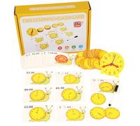 APRENDIZAJE DE CUELLO DE CUELLO PARA NIÑOS | Relojes analógicos de asistencia didáctica - Juegos de aprendizaje y educación, divertidos kits de ciencias educativas para el jardín de infantes