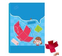 Aprendizaje de geometría para niños, libro de aprendizaje de geometría 3D, juego educativo de aprendizaje de pensamiento espacial para niños, niñas, niños, estudiantes, niños pequeños