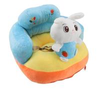 Aprendizaje de la silla sentada de ángulo ajustable súper suave asiento de soporte portátil para bebés para bebés niños pequeños seguro cómodo diseño resistente (Patrón de conejo)