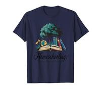 Aprendizaje en Casa Naturaleza Libros y Educación Camiseta