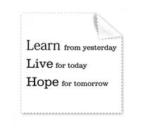 Aprendizaje Live Hope cita gafas paño de limpieza paño de regalo Teléfono pantalla limpiador 5 piezas