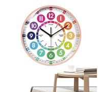 Aprendizaje - Pedagógico de Madera, Agujas giratorias Portátiles, Construcción Duradera, Colores | Analógico para Jóvenes Aprendices, Práctica de los