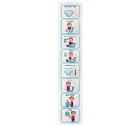 Aprendizaje visual para ir al baño - Pegatinas de diagrama de monitoreo de baño | Planes visuales para niños, enseñe a los niños a usar el inodoro