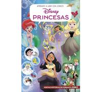 Aprendo a leer con cómics Disney - Princesas Disney: Ariel, Pocahontas y Aurora: Cómic con letra MAYÚSCULA, ideal para primeros lectores. (Aprendo con Disney)