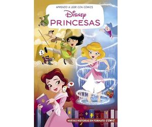 Aprendo a leer con cómics Disney - Princesas Disney: Mulán, Bella y La Cenicienta: Cómic con letra MAYÚSCULA, ideal para primeros lectores. (Aprendo con Disney)