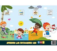 Aprendo las Estaciones con Geu: Enseña A Través De pictogramas | formato plastificado para múltiples Usos | Educación Infantil y Tea: Formato A3 ... años Educación Infantil y Educación Especial)