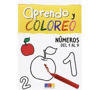 Aprendo y coloreo. Números del 1 al 9 (SIN COLECCION)