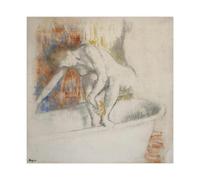 Après Le Bain by Edgar Degas - Póster artístico en lienzo y arte de pared, impresión moderna para decoración de dormitorio familiar, sin marco, 30,5 x 30,5 cm