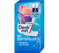 Après-shampoing parfumé pour toilettes Fresh Trio, 3 pièces - Marque DM Allemagne - Compatible avec denkmit - WC Duftspüler Frische Trio, 3 St