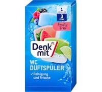 Après-shampoing parfumé toilette Fruity Trio, 3 pièces - Marque DM Allemagne - Compatible avec denkmit - WC Duftspüler Fruity Trio, 3 St