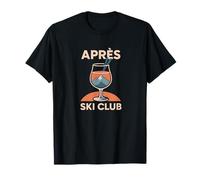 Après Ski Club Retro Alpine Style Design Camiseta