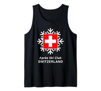 Après Ski Club Suiza Snowflake Bandera Suiza Camiseta sin Mangas