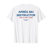 APRÉS SKI Instructor X LIVELIFE Esquís Club Esquiadores Back Camiseta
