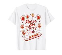 Apres Ski Party Club Bebidas Deportes Invierno Diseño Camiseta