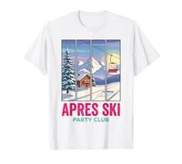 Apres Ski Party Club Escena de Remonte de montaña de Camiseta