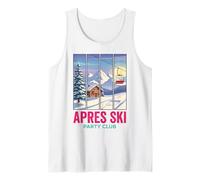 Apres Ski Party Club Escena de Remonte de montaña de Camiseta sin Mangas
