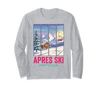 Apres Ski Party Club Escena de Remonte de montaña de Manga Larga