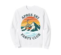 Apres Ski Party Club Vintage Sunset Góndola Montaña Sudadera