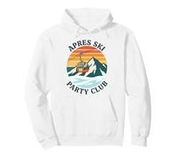 Apres Ski Party Club Vintage Sunset Góndola Montaña Sudadera con Capucha