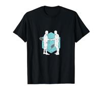 Apretón de Manos después del Juego de Calabaza Camiseta gráfica económica, Hombre, Negro, M