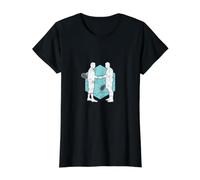 Apretón de Manos después del Juego de Calabaza Camiseta gráfica económica, Mujer, Negro, XL