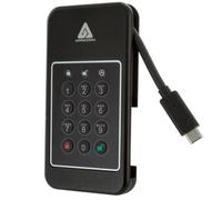 Apricorn Aegis NVX SSD externo 2TB USB 3.2 Gen.1 Tipo-C 1000MB/s con encriptación AES 256 XTS y PIN